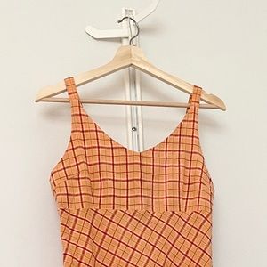 TRISTAN Vintage Cotton Plaid Dress -SOLD